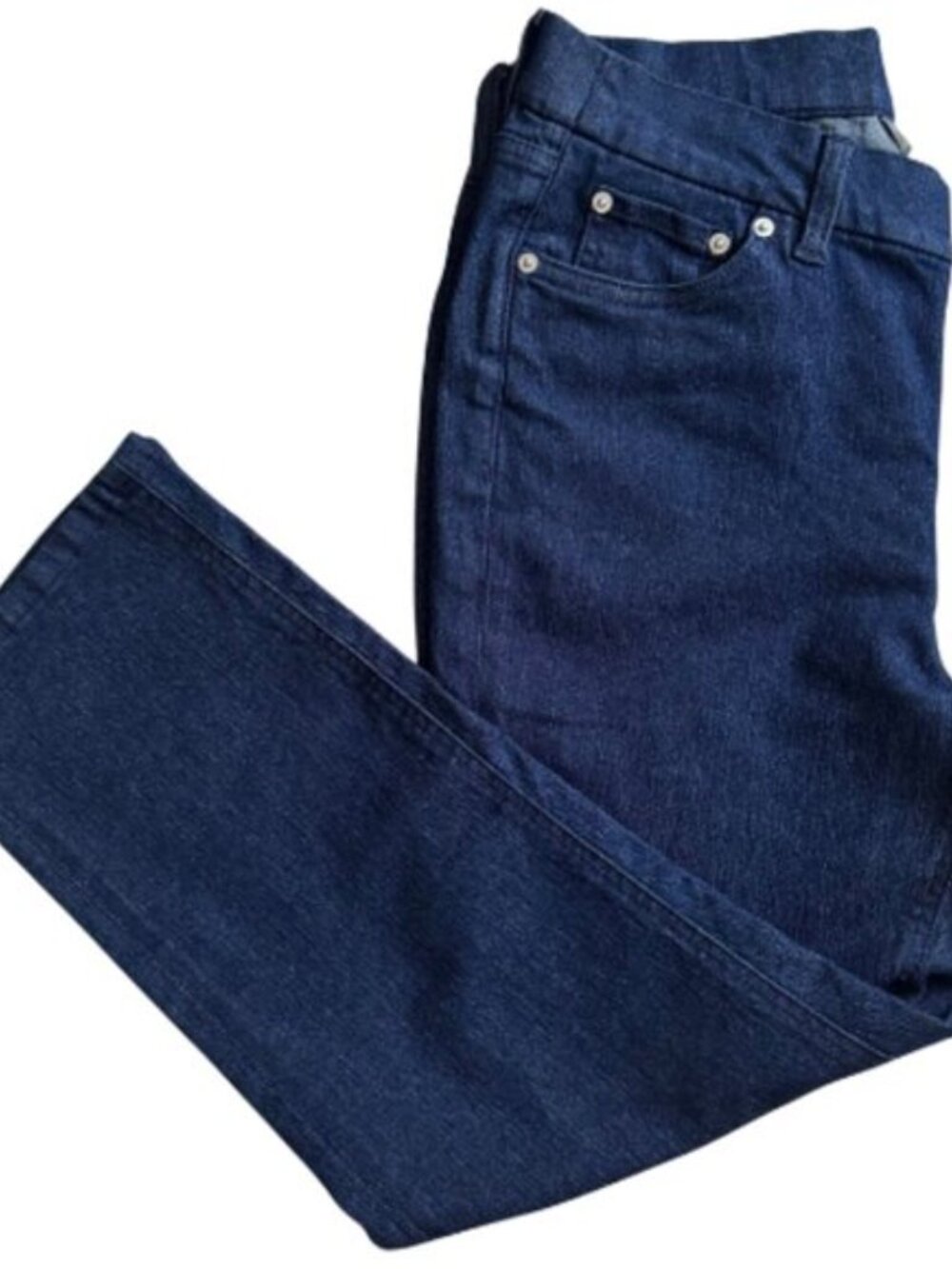 d&co Denim & Country Dark Wash Straight Cut Cropped Jeans Women's 10 NEW - Picture 8 of 8